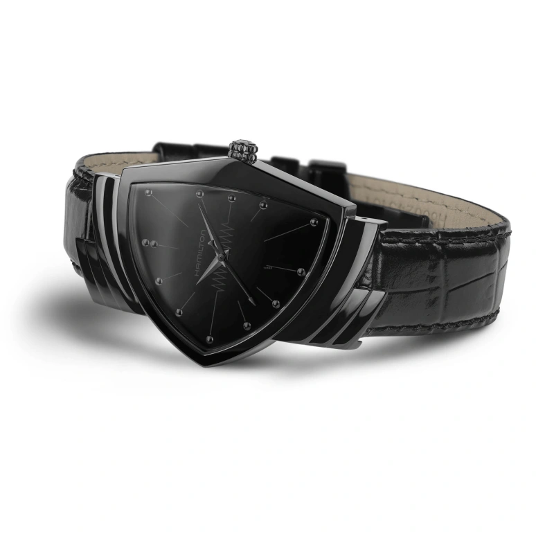 Hamilton,Ventura 32.30mm,32.30mm,Stainless Steel,Black,Quartz,Date,26280hours,H24401731