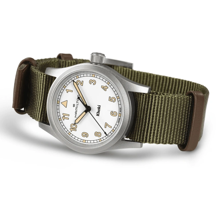 Hamilton,Khaki Field 33mm,33mm,Stainless Steel,White,Quartz,Sapphire,Crystal Glass,Round,H69301910