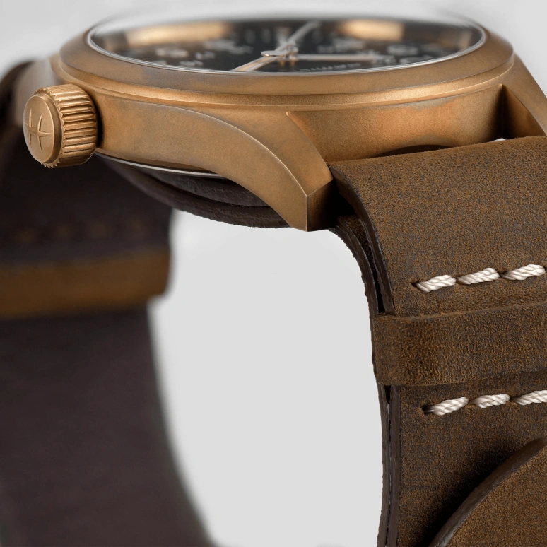Hamilton,Khaki Field 38mm,38mm,Titanium,Bronze,Black,Handwound,Day,80hours,H69459530