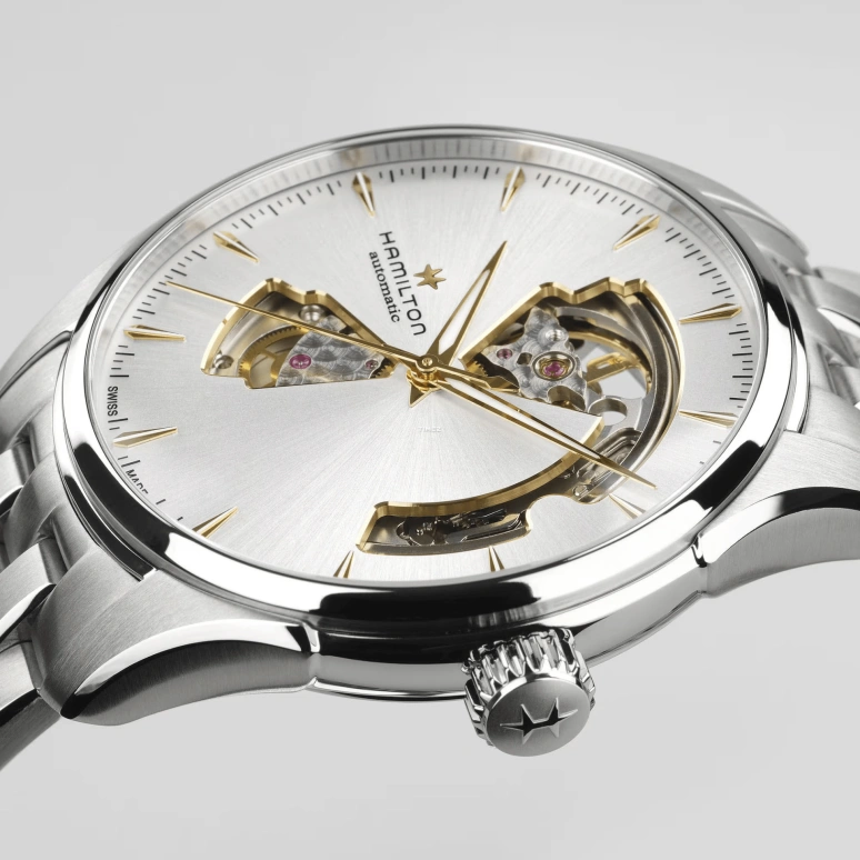 Hamilton,Jazzmaster 40mm,40mm,Stainless Steel,Silver,Automatic,Sapphire,Glass,Tonneau,H32675151