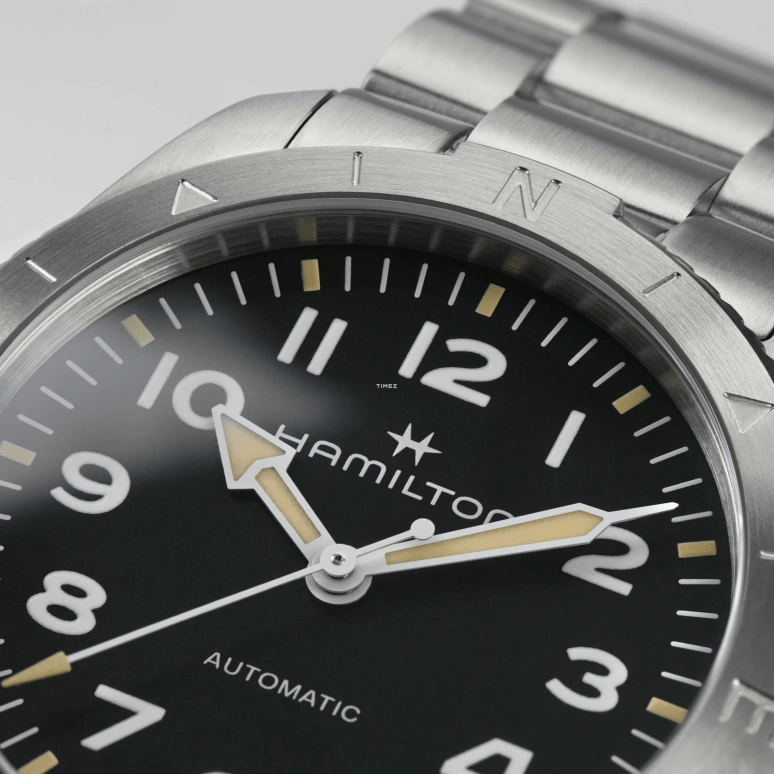 Hamilton,Khaki Field 41mm,41mm,Stainless Steel,Black,Automatic,Sapphire,Crystal Glass,Round,H70315130
