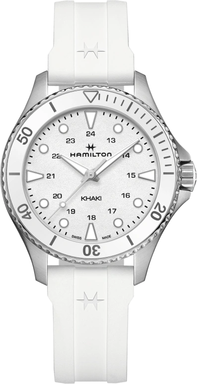 Hamilton,Khaki Navy 37mm,37mm,Stainless Steel,White,Quartz,Sapphire,Crystal Glass,H82221310