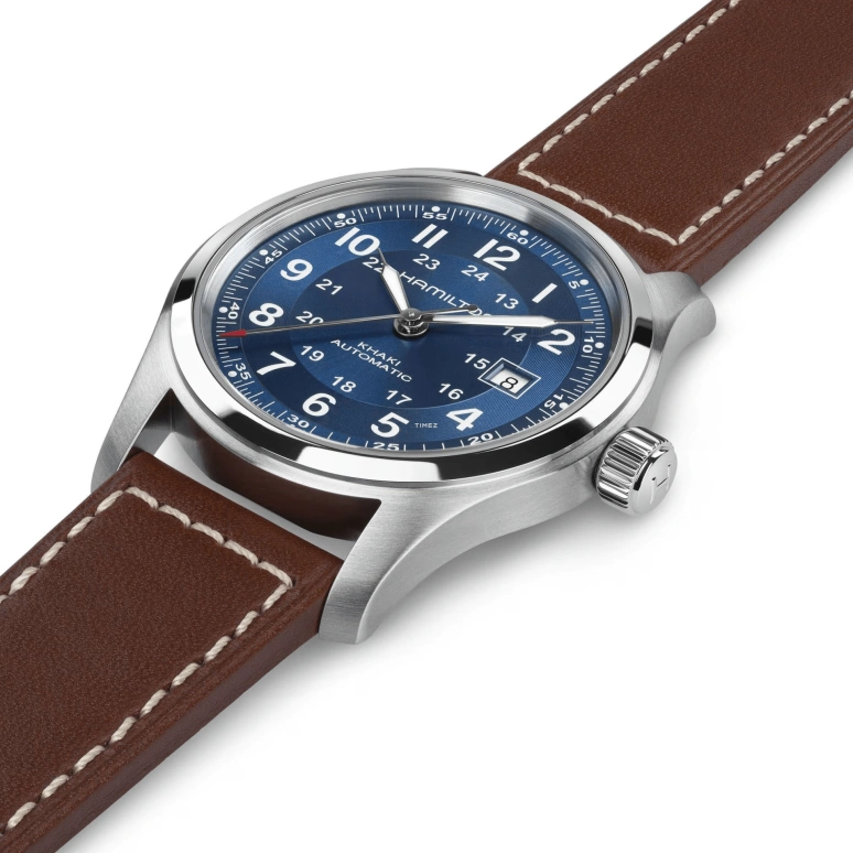 Hamilton,Khaki Field 42mm,42mm,Stainless Steel,Blue,Automatic,Day,80hours,H70605540