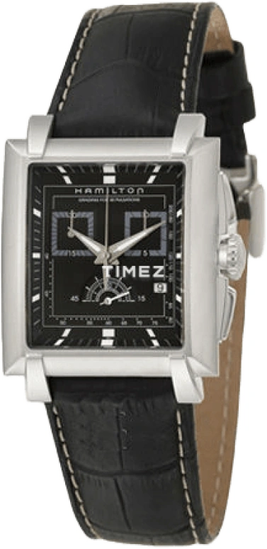 Hamilton,Khaki Action 33x36mm,33x36mm,Stainless Steel,Black,Sapphire,Crystal Glass,Closed,H30412731