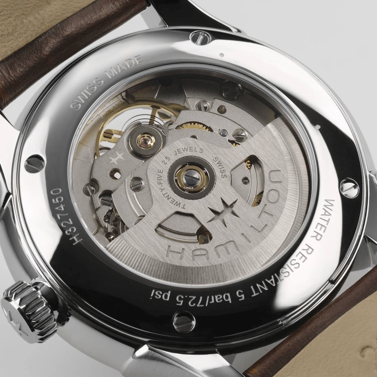 Hamilton,Jazzmaster 40mm,40mm,Stainless Steel,Burgundy,Automatic,Sapphire,Glass,Tonneau,H32675570