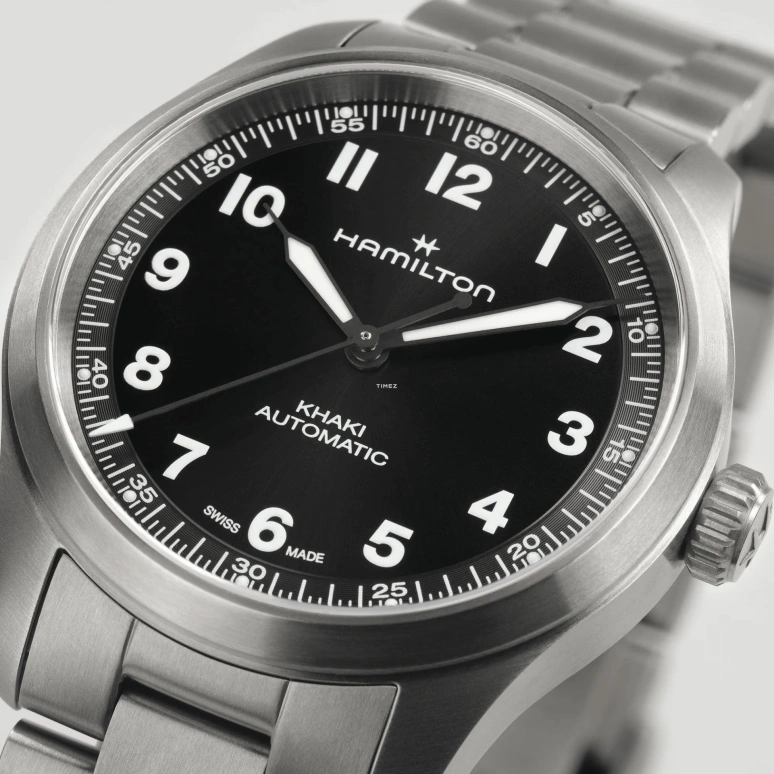 Hamilton,Khaki Field 36mm,36mm,Titanium,Black,Automatic,80hours,In-house Caliber,H70235130