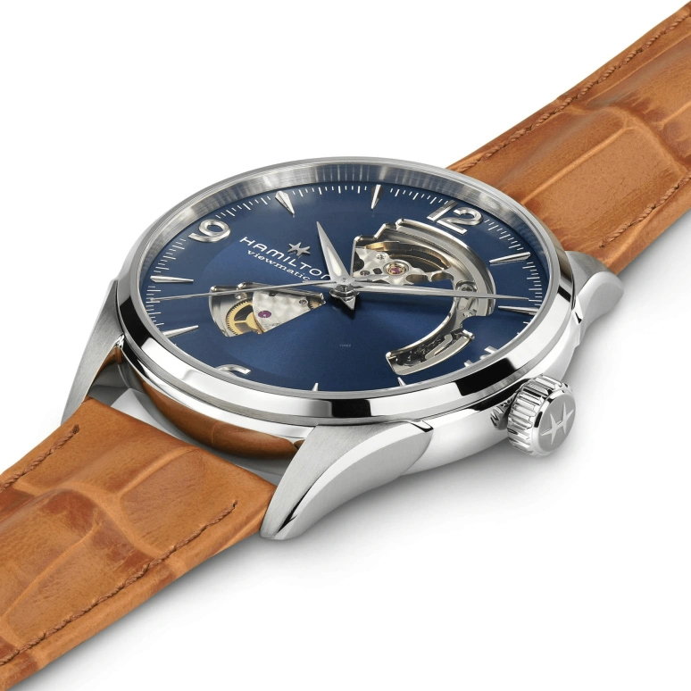 Hamilton,Jazzmaster 42mm,42mm,Stainless Steel,Blue,Automatic,80hours,In-house Caliber,H32705541