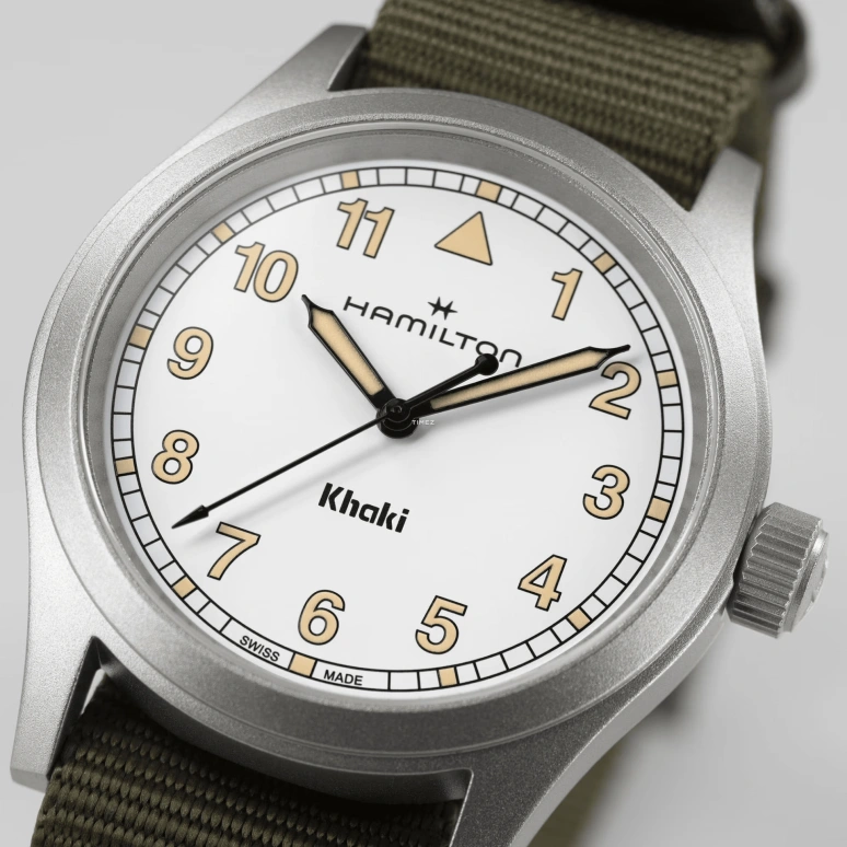 Hamilton,Khaki Field 38mm,38mm,Stainless Steel,White,Quartz,Sapphire,Crystal Glass,Round,H69401910