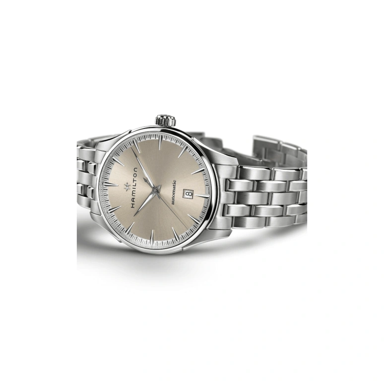 Hamilton,Jazzmaster 40mm,40mm,Stainless Steel,Cream,Automatic,80hours,In-house Caliber,H32475120