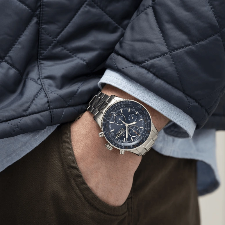 Hamilton,Khaki Aviation 44mm,44mm,Stainless Steel,Blue,Automatic,Chronograph,Date,Day,H76746540