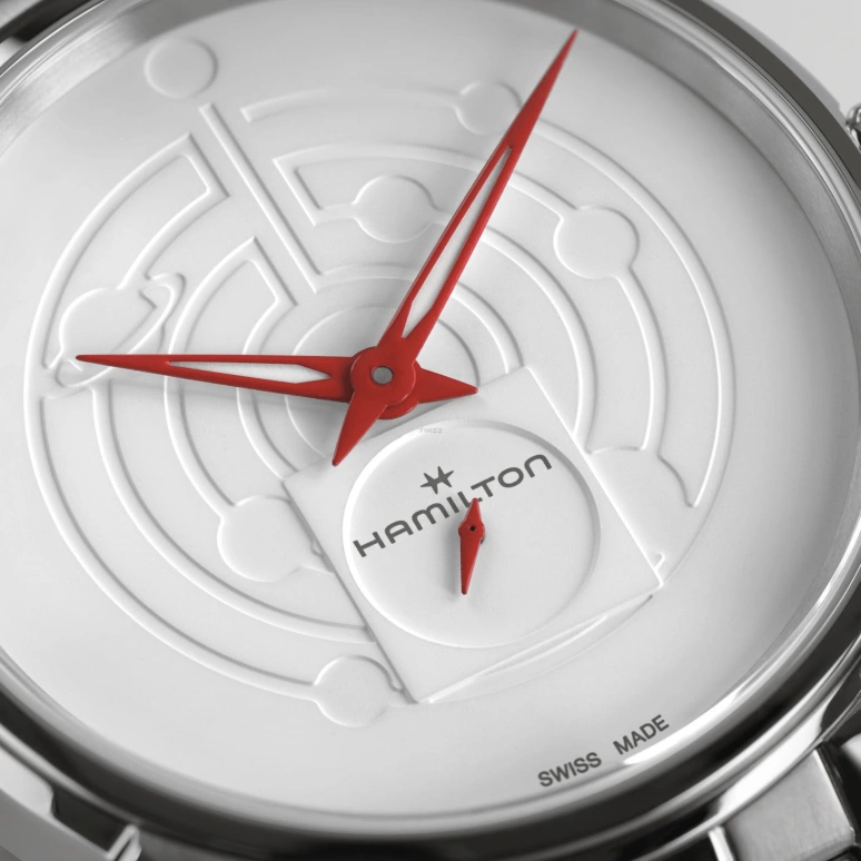 Hamilton,Jazzmaster 40mm,40mm,Stainless Steel,White,Quartz,Sapphire,Crystal Glass,Round,H38421110