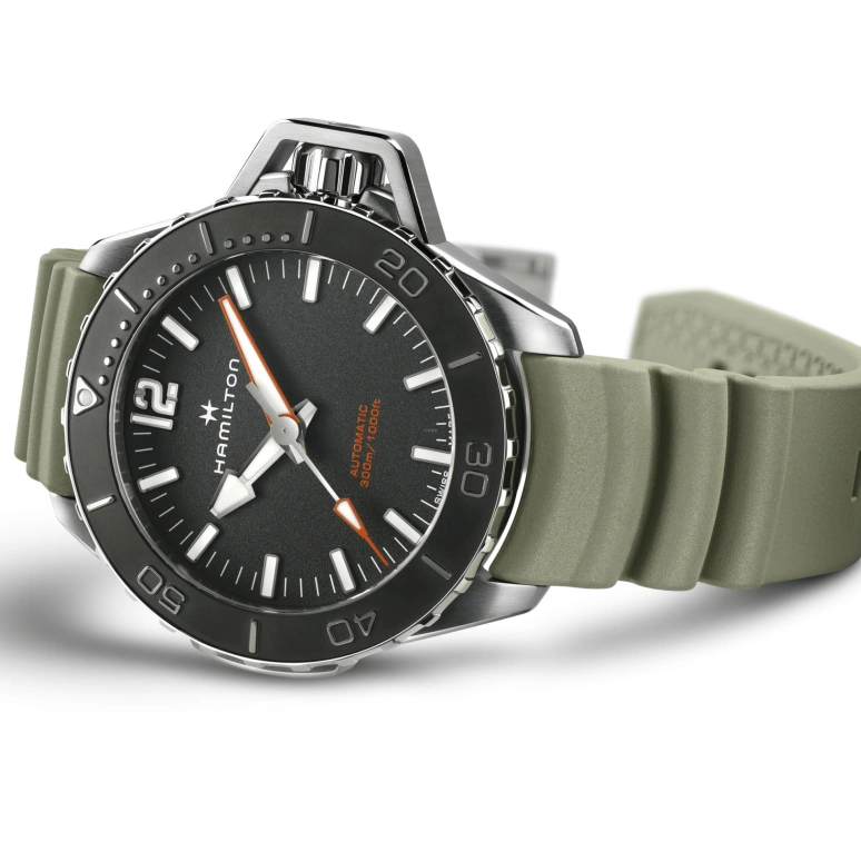 Hamilton,Khaki Navy 46mm,46mm,Stainless Steel,Black,Automatic,80hours,In-house Caliber,H77825331