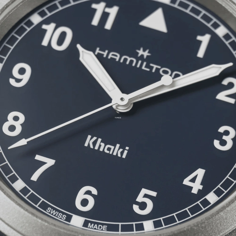 Hamilton,Khaki Field 38mm,38mm,Stainless Steel,Blue,Quartz,Sapphire,Crystal Glass,Round,H69401940