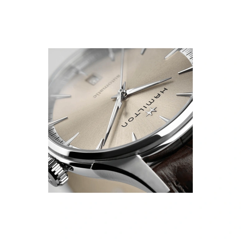 Hamilton,Jazzmaster 40mm,40mm,Stainless Steel,Cream,Automatic,80hours,In-house Caliber,H32475520