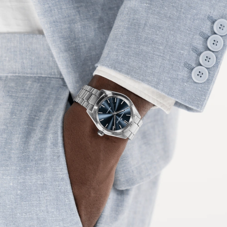 Hamilton,Jazzmaster 38mm,38mm,Stainless Steel,Blue,Automatic,80hours,In-house Caliber,H36235140
