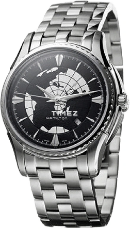 Hamilton,Khaki Action 42mm,42mm,Stainless Steel,Black,Sapphire,Crystal Glass,Open,H34655131