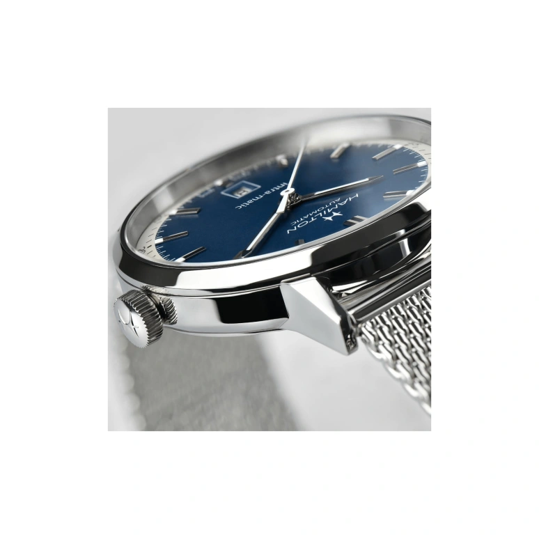 Hamilton,American Classic 40mm,40mm,Stainless Steel,Blue,Automatic,Date,80hours,H38425140