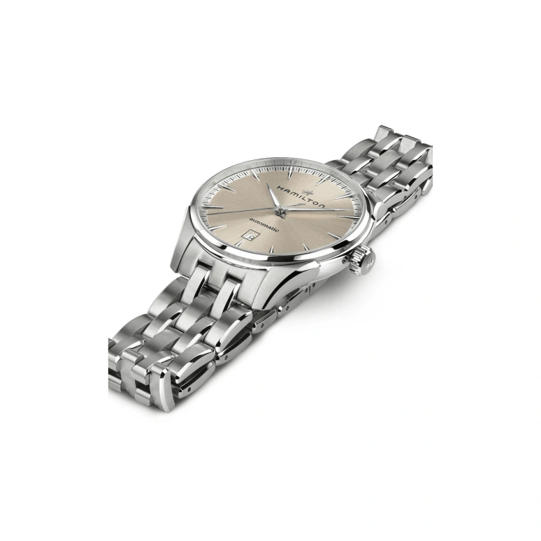 Hamilton,Jazzmaster 40mm,40mm,Stainless Steel,Cream,Automatic,80hours,In-house Caliber,H32475120