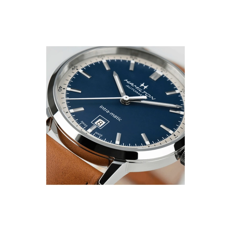 Hamilton,American Classic 40mm,40mm,Stainless Steel,Blue,Automatic,Date,80hours,H38425540