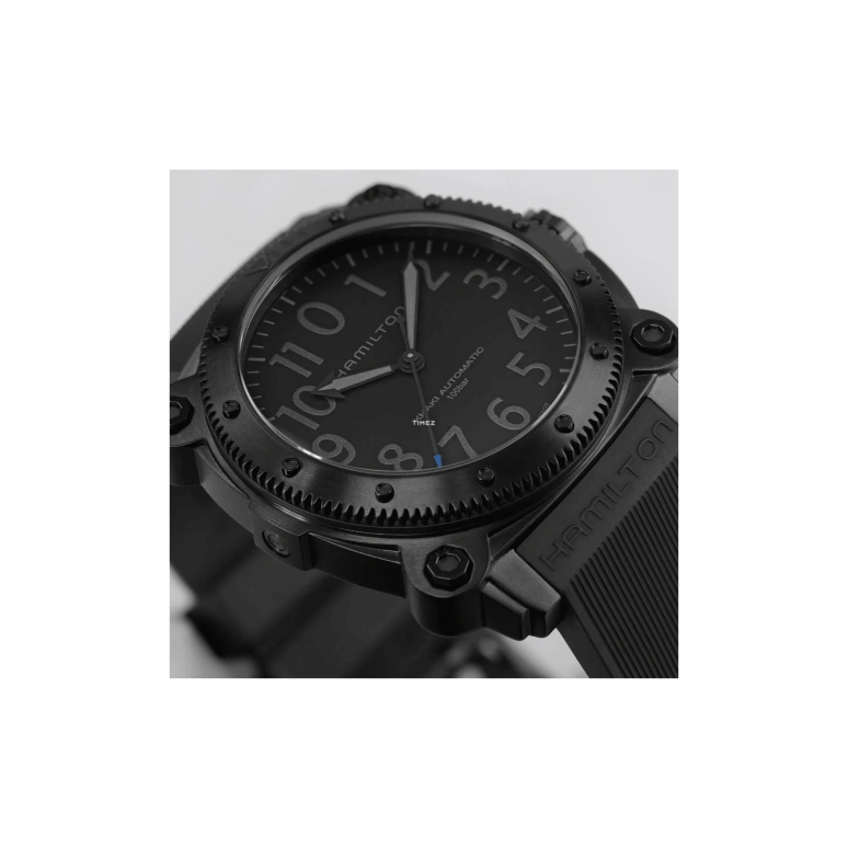 Hamilton,Khaki Navy 46mm,46mm,Titanium Gold,Titanium Gold,Black,Automatic,80hours,In-house Caliber,H78505331