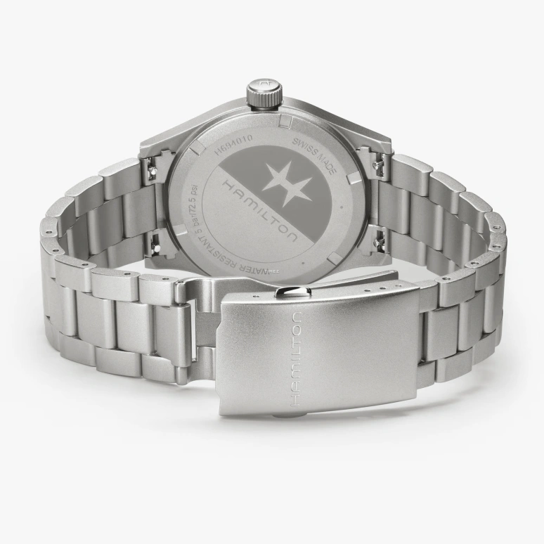 Hamilton,Khaki Field 38mm,38mm,Stainless Steel,Black,Quartz,In-house Caliber,Sapphire,Glass,H69401131
