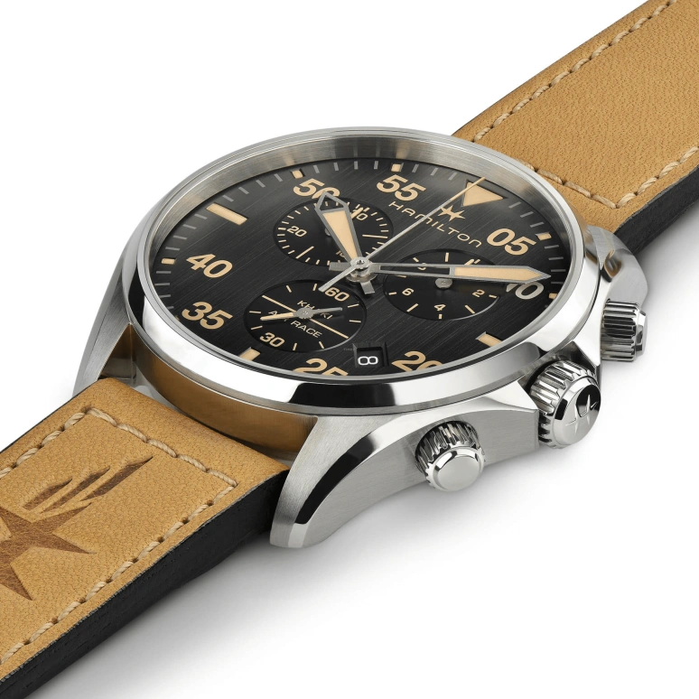 Hamilton,Khaki Aviation 44mm,44mm,Stainless Steel,Black,Quartz,26280hours,Sapphire,Crystal Glass,H76722531
