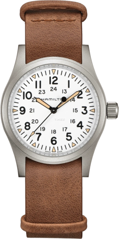 Hamilton,Khaki Field 38mm,38mm,Stainless Steel,White,Handwound,80hours,In-house Caliber,H69439512