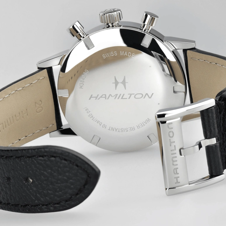 Hamilton,American Classic 40mm,40mm,Stainless Steel,White,Handwound,Chronograph,Date,H38429710