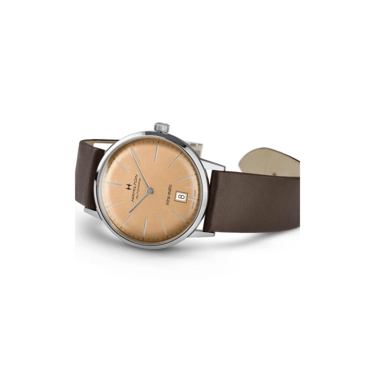 Hamilton,American Classic 38mm,38mm,Stainless Steel,Champagne,Automatic,Date,Power Reserve Indicator,H38455501