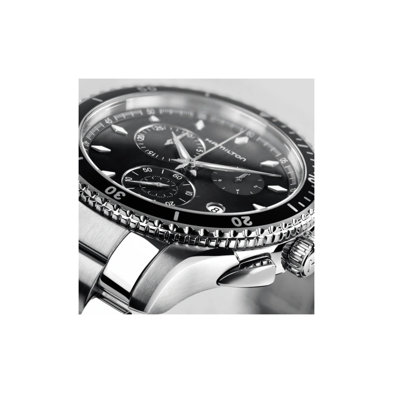 Hamilton,Jazzmaster 44mm,44mm,Stainless Steel,Black,Quartz,26280hours,Sapphire,Crystal Glass,H37512131