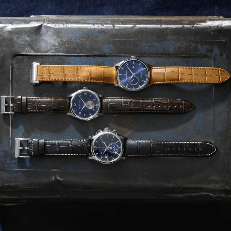 Hamilton,Jazzmaster 42mm,42mm,Stainless Steel,Blue,Quartz,26280hours,Sapphire,Crystal Glass,H32612741