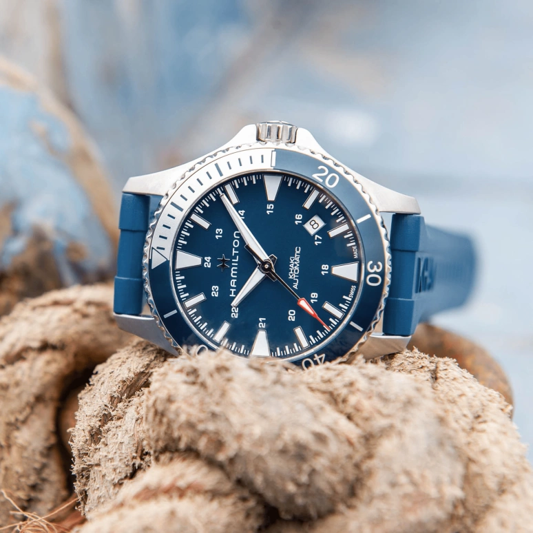 Hamilton,Khaki Navy 40mm,40mm,Stainless Steel,Luminous,Silver,Blue,Automatic,80hours,In-house Caliber,H82345341