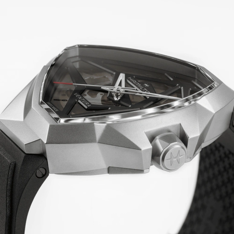 Hamilton,Ventura 51x47mm,51x47mm,Stainless Steel,Black,Automatic,80hours,In-house Caliber,H24635330