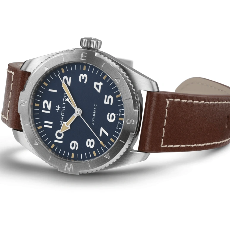 Hamilton,Khaki Field 41mm,41mm,Stainless Steel,Blue,Automatic,Sapphire,Crystal Glass,Round,H70315540