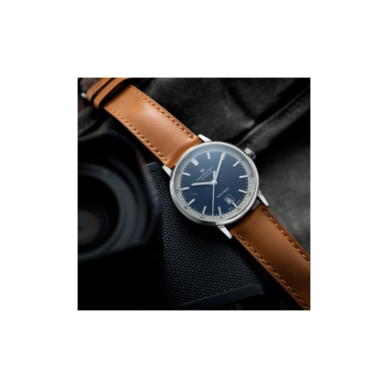 Hamilton,American Classic 40mm,40mm,Stainless Steel,Blue,Automatic,Date,80hours,H38425540