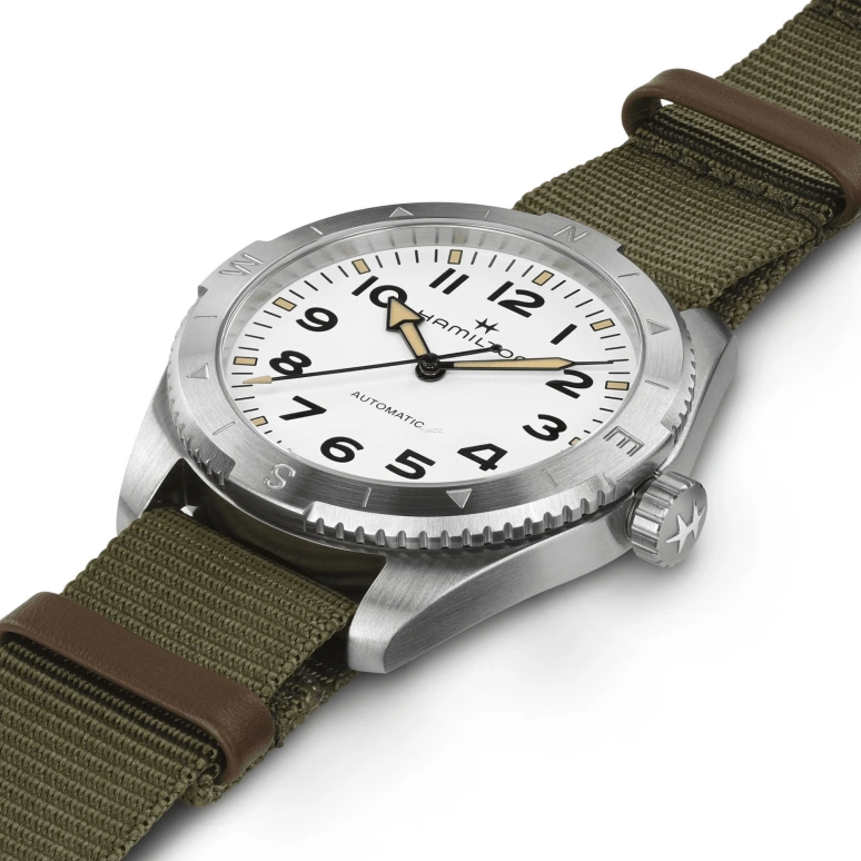 Hamilton,Khaki Field 41mm,41mm,Stainless Steel,White,Automatic,80hours,In-house Caliber,H70315910