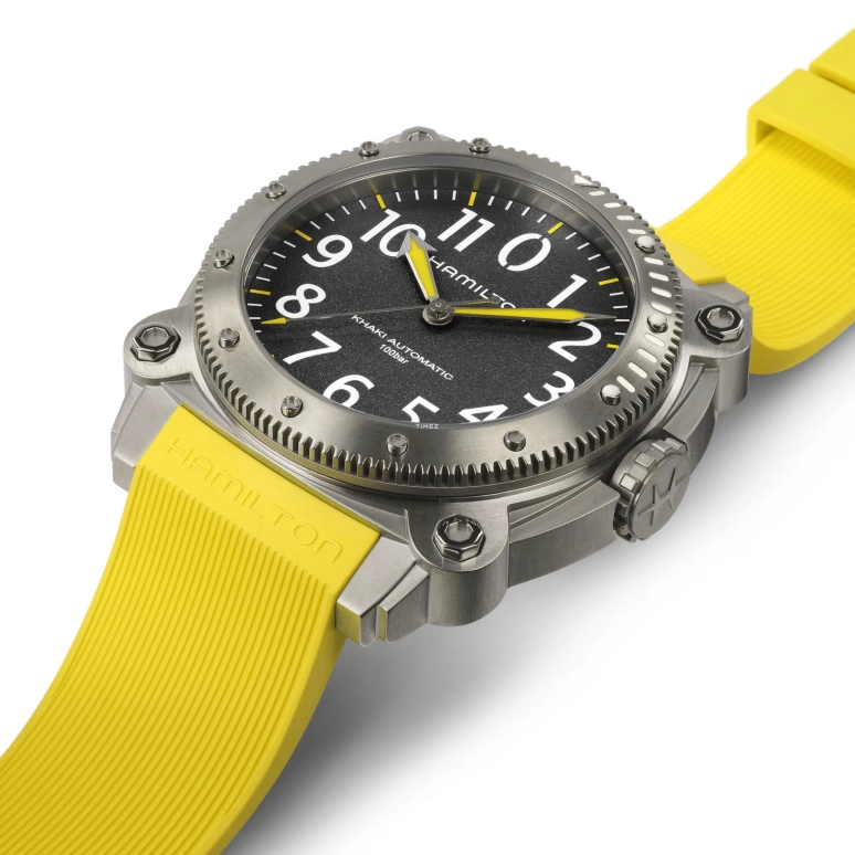Hamilton,Khaki Navy 46mm,46mm,Titanium,Black,Automatic,80hours,In-house Caliber,H78535380
