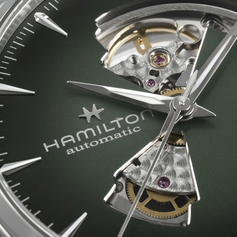 Hamilton,Jazzmaster 42mm,42mm,Stainless Steel,Khaki Green,Automatic,80hours,In-house Caliber,H32705560