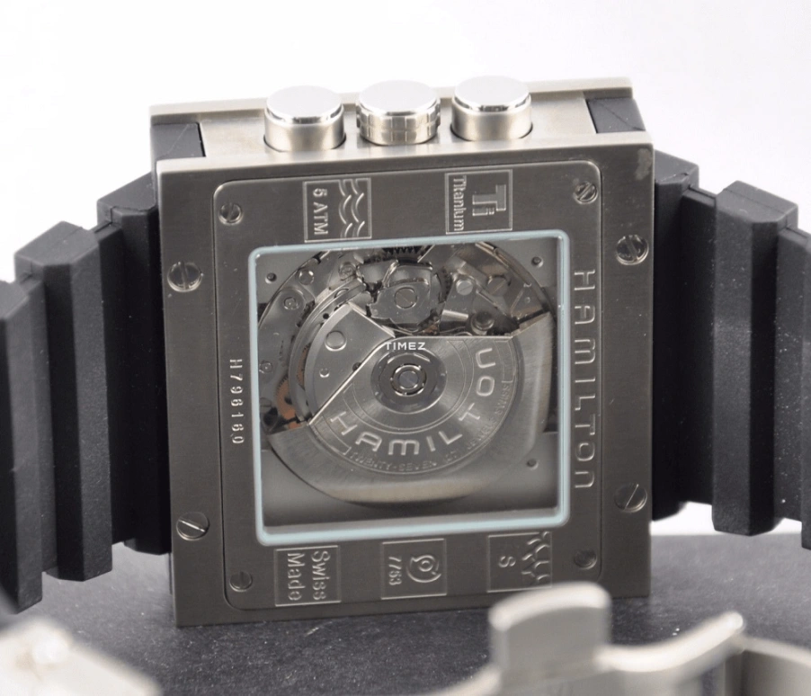 Hamilton,Khaki Action 49x47mm,49x47mm,Titanium,Black,Automatic,Chronograph,Day,H79616333