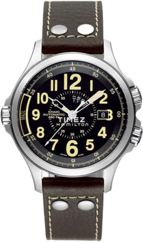 Hamilton,Khaki Action 42mm,42mm,Stainless Steel,Black,Sapphire,Crystal Glass,Open,H77565533