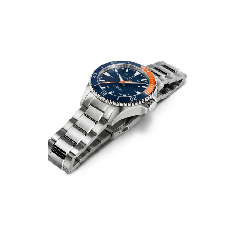 Hamilton,Khaki Navy 40mm,40mm,Stainless Steel,Blue,Automatic,Date,80hours,H82365141