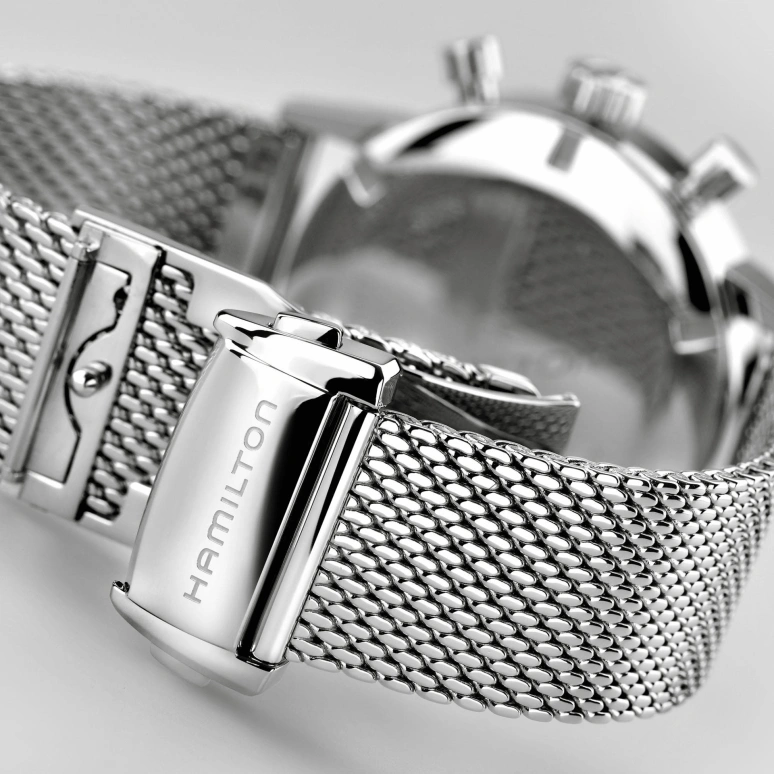 Hamilton,American Classic 40mm,40mm,Stainless Steel,Black,Handwound,Chronograph,Date,H38429130