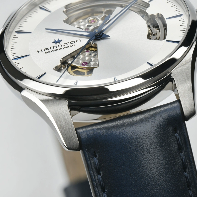 Hamilton,Jazzmaster 40mm,40mm,Stainless Steel,Luminous,Blue,Silver White,Automatic,80hours,In-house Caliber,H32675650