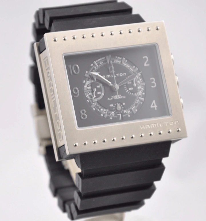Hamilton,Khaki Action 49x47mm,49x47mm,Titanium,Black,Automatic,Chronograph,Day,H79616333
