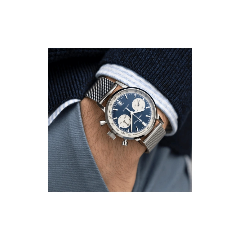 Hamilton,American Classic 40mm,40mm,Stainless Steel,Blue,Automatic,Chronograph,Date,H38416141