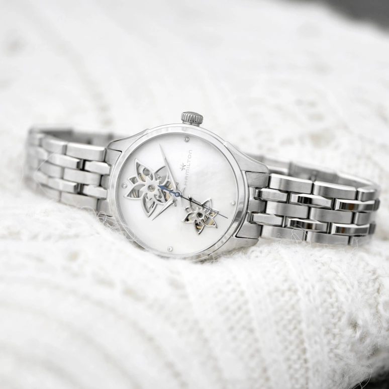 Hamilton,Jazzmaster 34mm,34mm,Stainless Steel,White,Automatic,80hours,In-house Caliber,H32115192