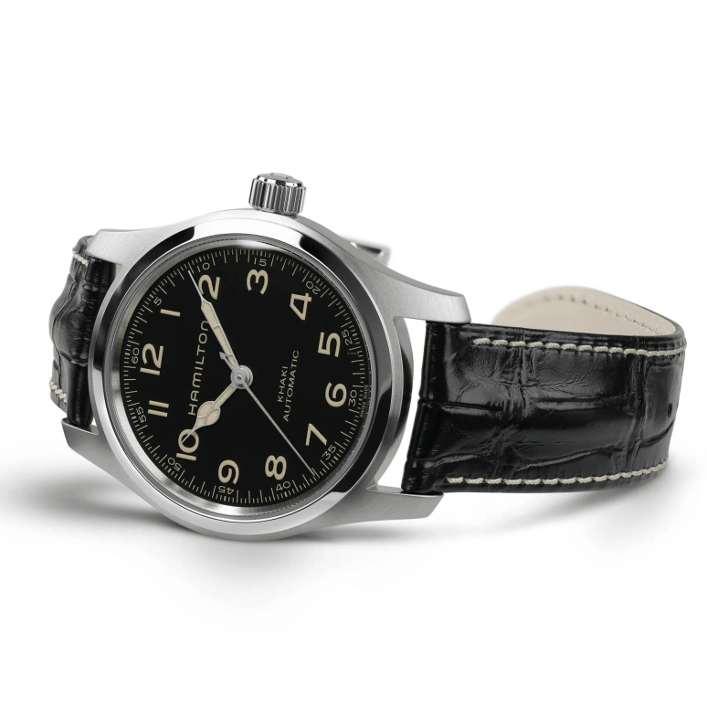 Hamilton,Khaki Field 42mm,42mm,Stainless Steel,Black,Automatic,80hours,In-house Caliber,H70605731