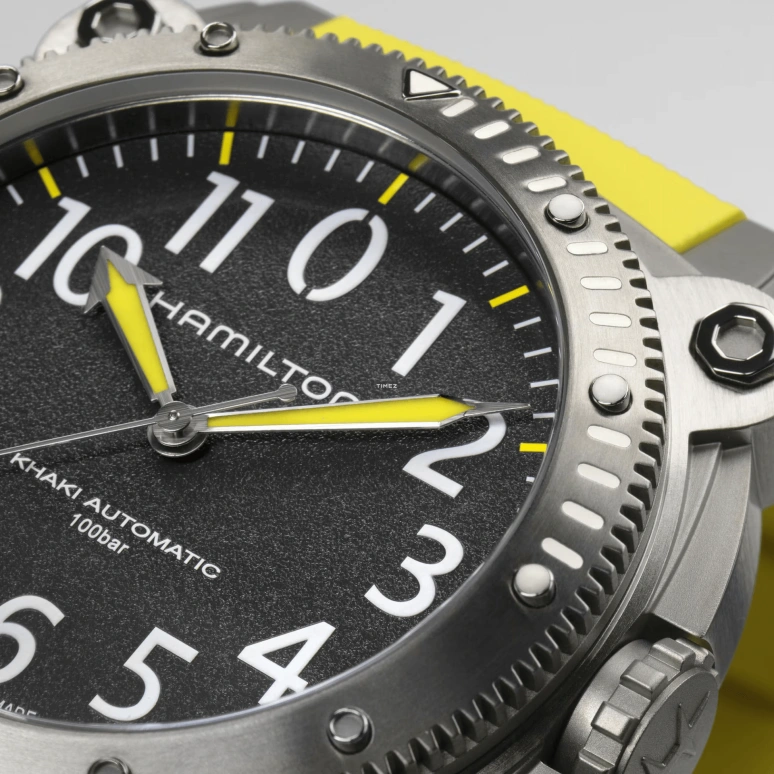 Hamilton,Khaki Navy 46mm,46mm,Titanium,Black,Automatic,80hours,In-house Caliber,H78535380