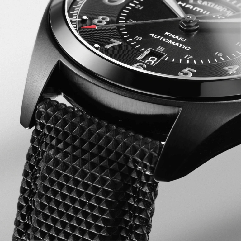 Hamilton,Khaki Field 42mm,42mm,Stainless Steel,Black,Automatic,Chronograph,Date,Day,H70695735
