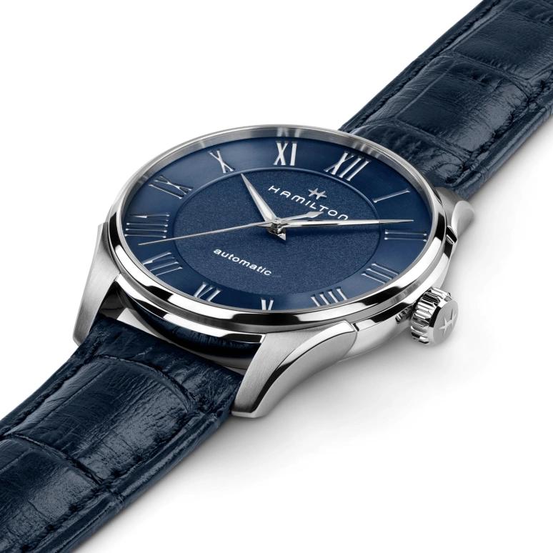 Hamilton,Jazzmaster 40mm,40mm,Stainless Steel,Blue,Automatic,80hours,In-house Caliber,H42535640